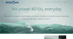 Desktop Screenshot of dailyvest.com