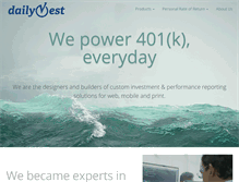 Tablet Screenshot of dailyvest.com
